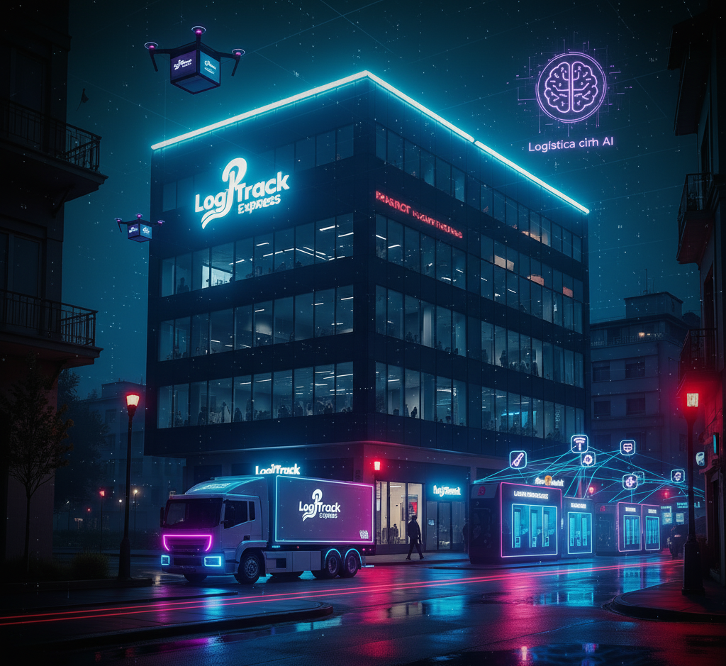 Visão de futuro da LogiTrack Express com drones e IA
